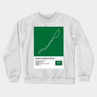 Jeddah Corniche Circuit [info] Crewneck Sweatshirt